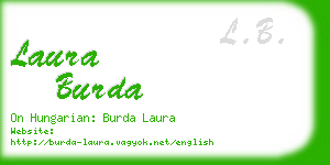 laura burda business card